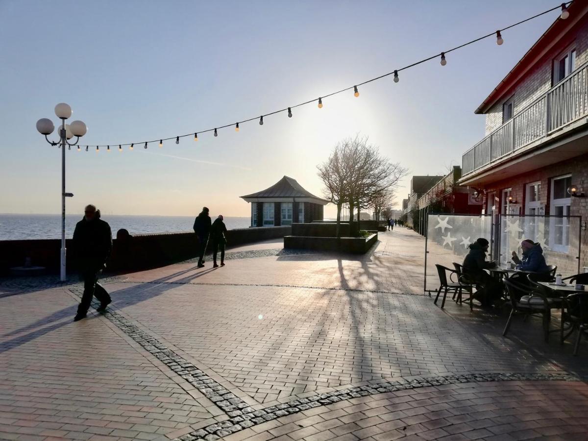 Küstenapartment mit großem Wohnzimmer Wilhelmshaven Exterior foto